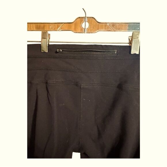 Athleta Women Black Relay Capri Crop Tight Leggings Reflectors S Style 862109 - Picture 5 of 7